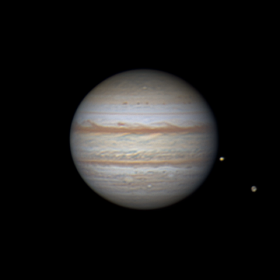 Юпитер и спутники Ио, Ганимед