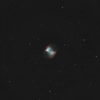 M27 Планетарная туманность Гантель с балкона в Москве