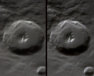 Stereopair of the Moon - Astrophotography