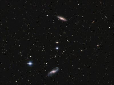 NGC 4527, 4533,4536 in Virgo LRGB