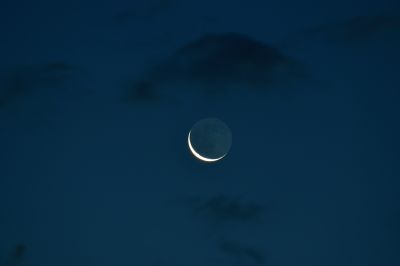 Пепельный свет Луны при Ф=-5,2%. 25.08.22