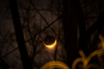 Закат Луны в HDR