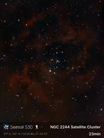 NGC 2244 Satellite Cluster - Seestar S30 - Astrophotography