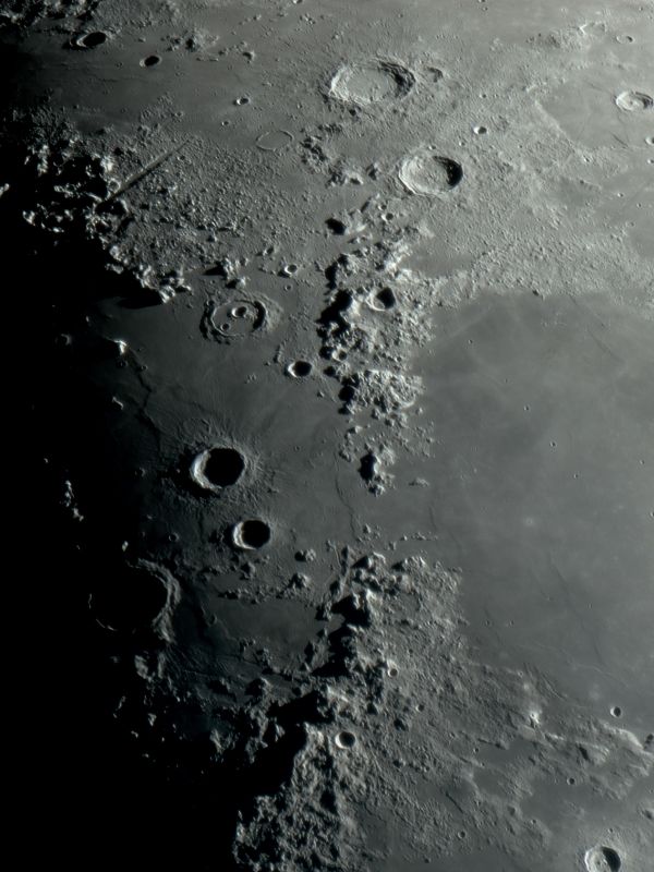 Fragment of a lunar panorama from April 9th - Astrophotography