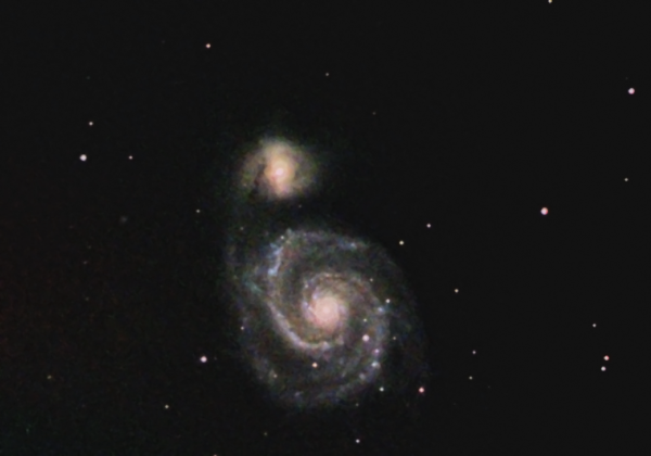 Whirlpool Galaxy in Canes Venatici. 05.02.2022 - Astrophotography
