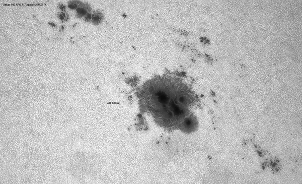 Sunspots. 08/10/2024 - Astrophotography