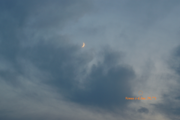 Conjunction of the Moon and Venus on June 22, 2023 - Astrophotography
