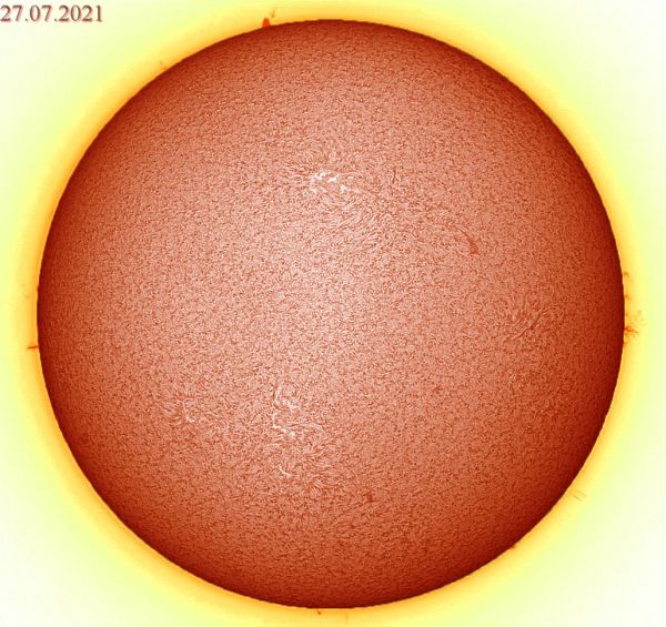 Sun. Chromosphere of the disk. 27.07.2021. - Astrophotography