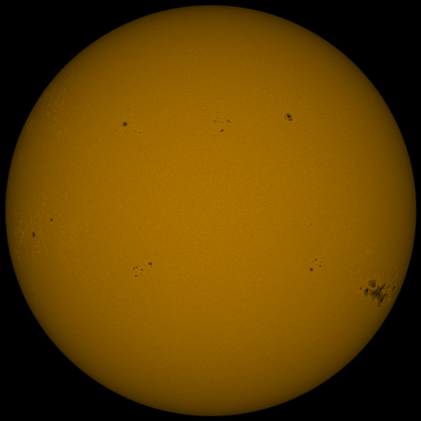 Sun in continuum 12.05 - Astrophotography