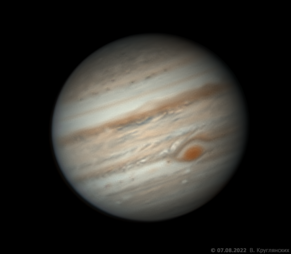 Jupiter on August 7, 2022 - Astrophotography