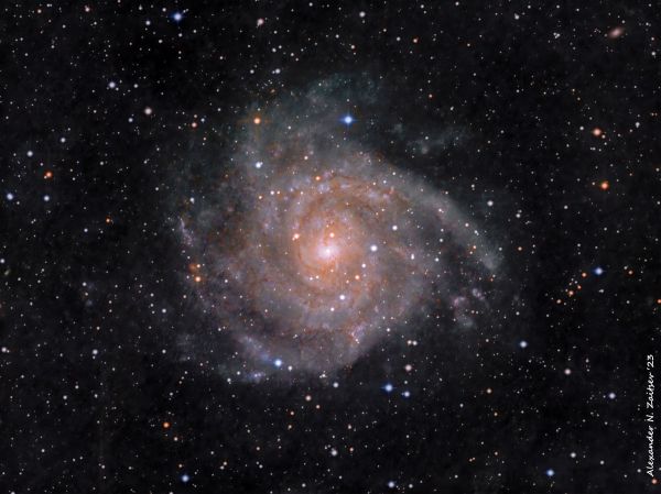 Galaxy IC342 (UGC2847, Caldwell5) in LRGB - Astrophotography