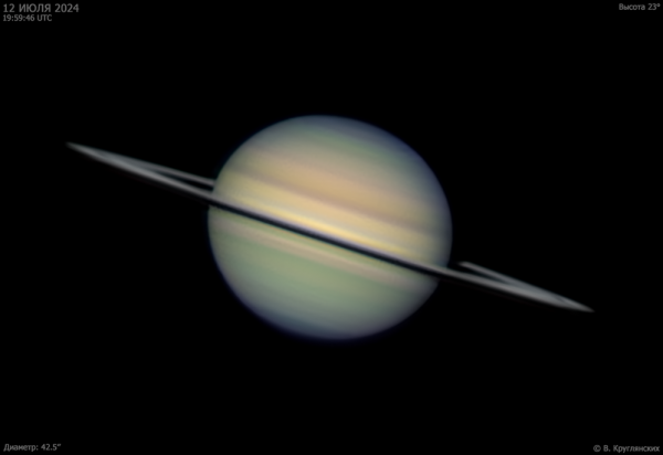 Saturn. July 12, 2024 - Astrophotography