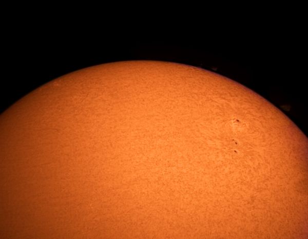 Hydrogen Sun. Sunspot group. 11.03.2022 - Astrophotography