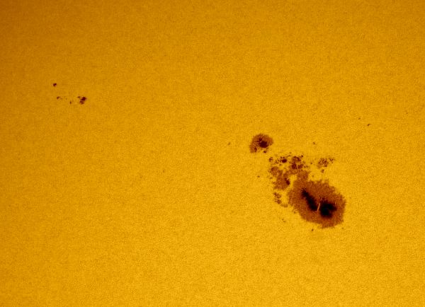 Sunspot groups 4079 and 4081 - Astrophotography