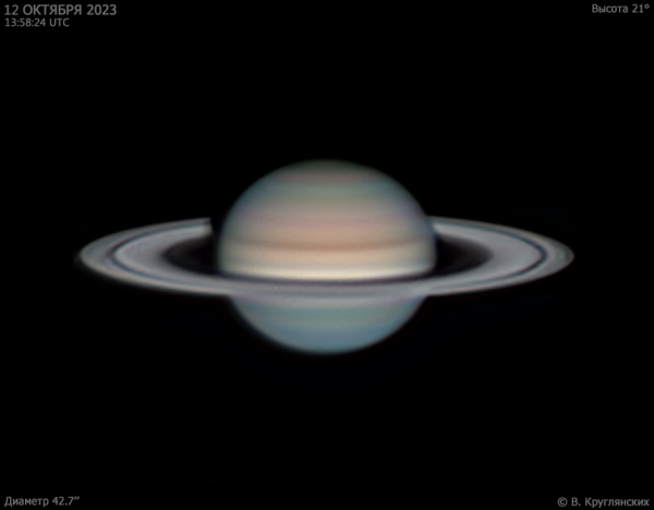 Saturn on October 12, 2023 - Astrophotography