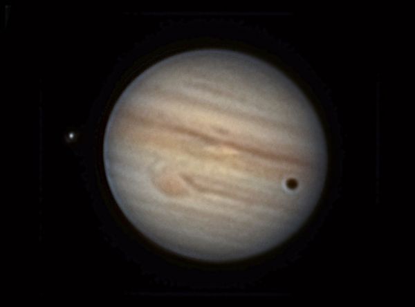 Jupiter, Ganymede, and the Shadow 11.07.2021 - Astrophotography