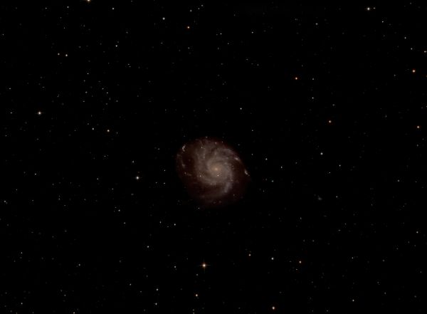 Spiral galaxy Pinwheel Messier 101 (Pinwheel Galaxy NGC 5457) - Astrophotography