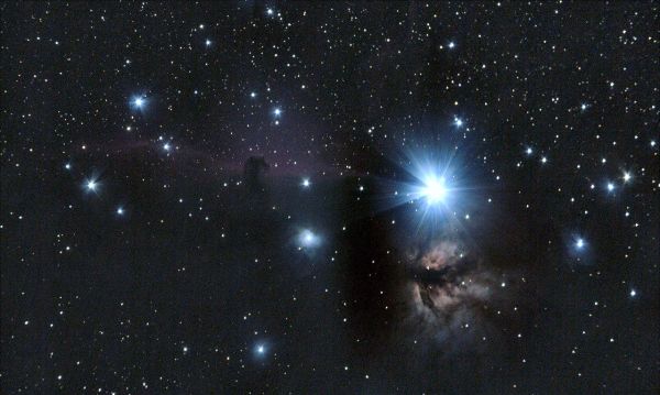 Horsehead Nebula IC 434, Flame Nebula NGC 2024 - Astrophotography