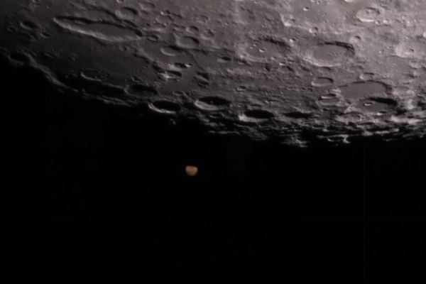 Occultation of Mars by the Moon 10.02.2025 00:58 UTC+5 - Astrophotography