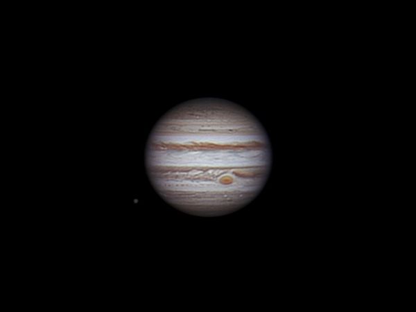 Jupiter and Callisto, 4 january 2014 , 00:09-00:59 - Astrophotography