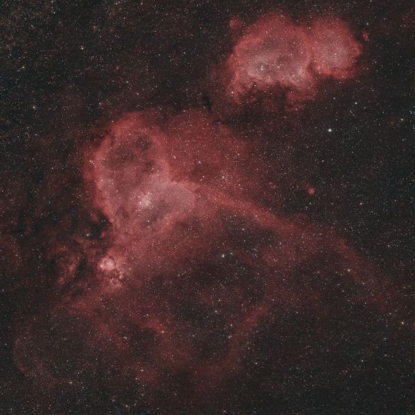 Heart and Soul Nebulae - Astrophotography