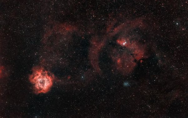 The Rosette Nebula and its neighbors - Astrophotography