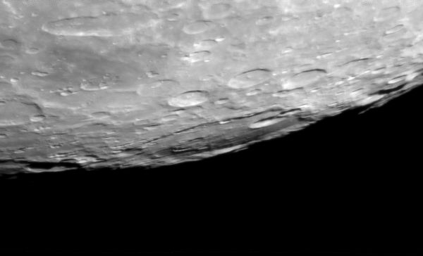 Bailly Crater and the Drygalski Mountains - Astrophotography