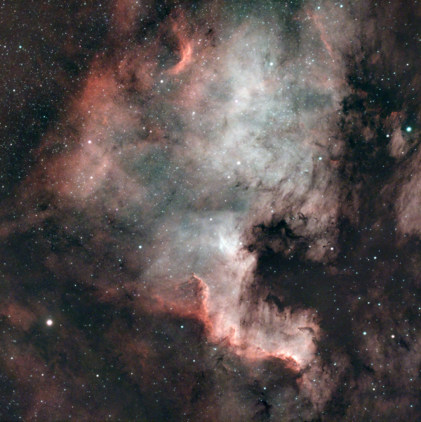 NGC 7000 - the North America nebula (HOO) - Astrophotography