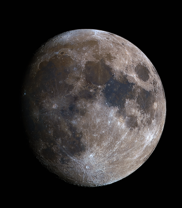 Moon visibility 92.2%. - Astrophotography