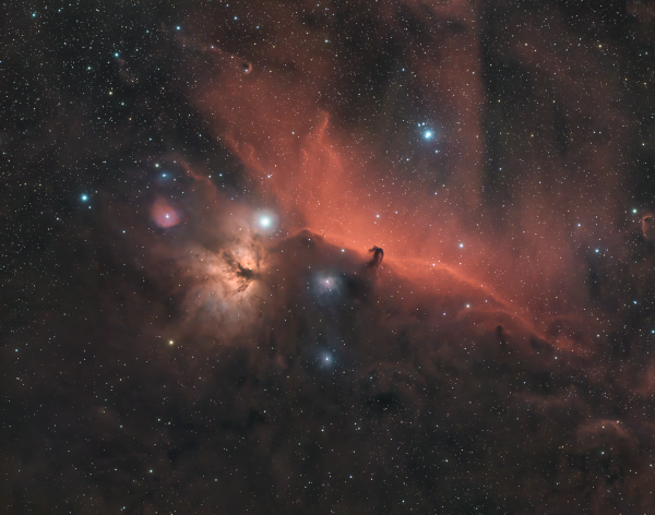 Flame Nebula (NGC 2024) & Horsehead Nebula (IC 434) - Astrophotography