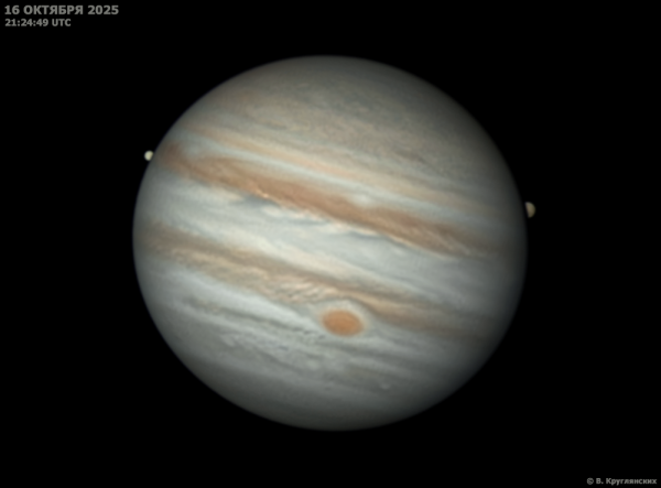 Europe, Jupiter and Ganymede. - Astrophotography