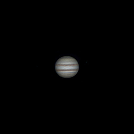 Jupiter, Io, and Ganymede - Astrophotography
