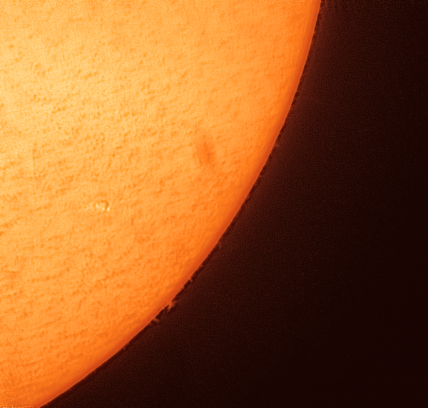 The Sun and a prominence. October 10, 2021 - Astrophotography
