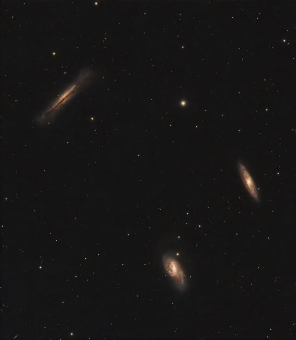 Leo Triplet M65 M66 and NGC 3628 - Astrophotography