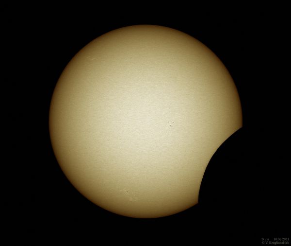 Solar eclipse. June 10, 2021 - Astrophotography