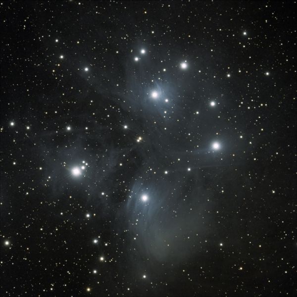 M45 - the open star cluster Pleiades - Astrophotography