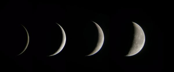 My first Moon collage - Astrophotography