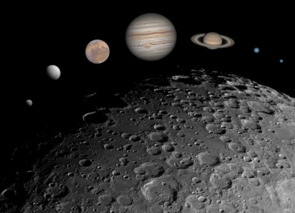 The Moon and planets of the Solar System through an SW 150/750 telescope in 2020-2021. - Astrophotography