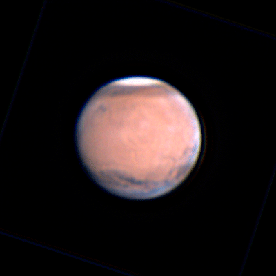 Animation of Mars 2025.01.30, 21:23 UT - Astrophotography