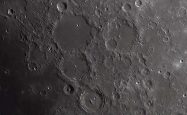 Changes in the appearance of the lunar area over the day of March 7-8, 2025 - Astrophotography