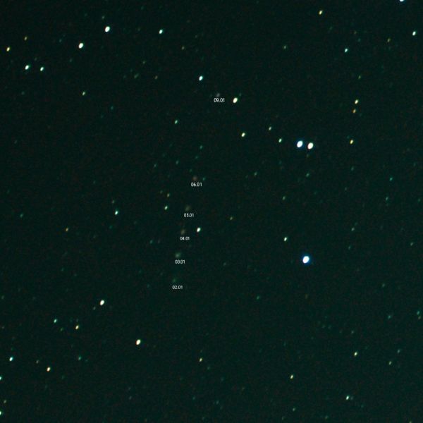 Motion of Comet Churyumov-Gerasimenko - Astrophotography