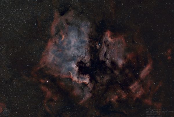 NGC 7000 (North America Nebula);  IC 5070 (Pelican Nebula) - Astrophotography