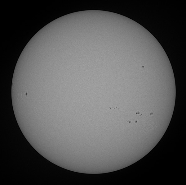 The Sun with sunspot groups on January 4, 2026. - Astrophotography