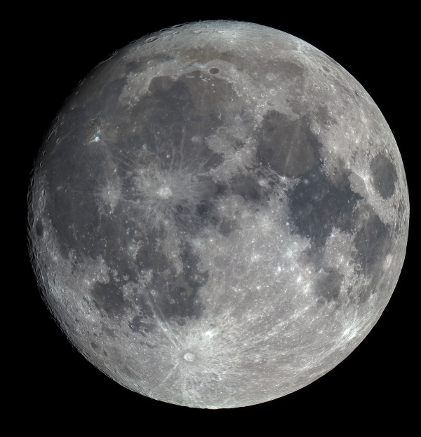 Moon, December 10, 2019. Mosaic of 8 images. - Astrophotography