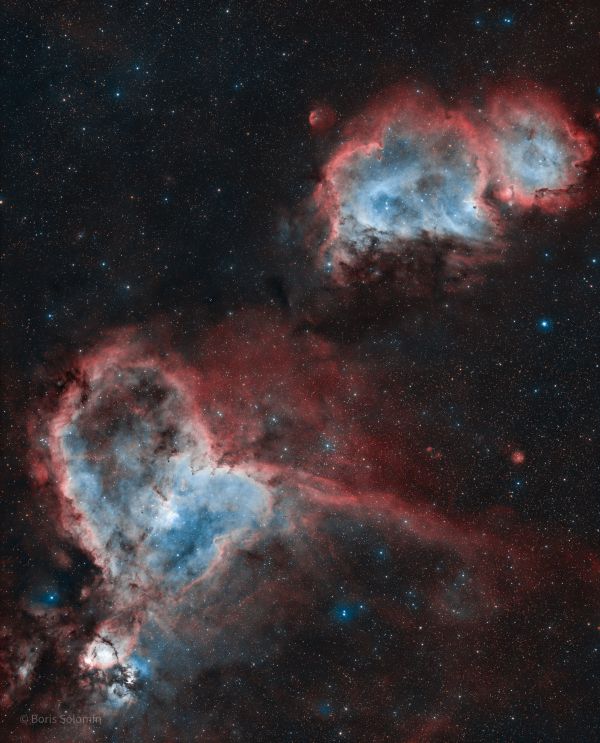 Heart and Soul. Mosaic 1x2. - Astrophotography