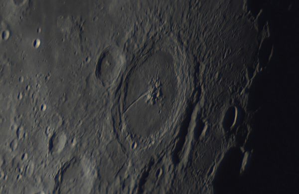 Petavius Crater, Pavić Valley (right) - Astrophotography