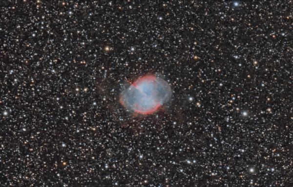 Planetary nebula M27 (Dumbbell, Apple Core) in the constellation Vulpecula - Astrophotography