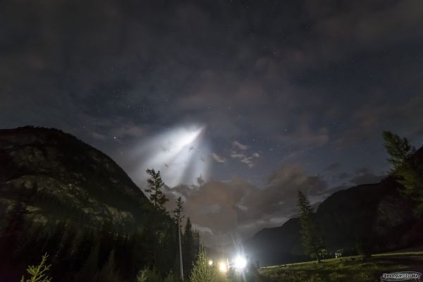 Launch of the Soyuz-FG rocket to the ISS - Astrophotography