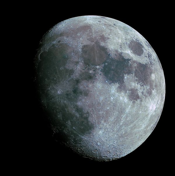 Moon May 8, 2025 a little with color - Astrophotography