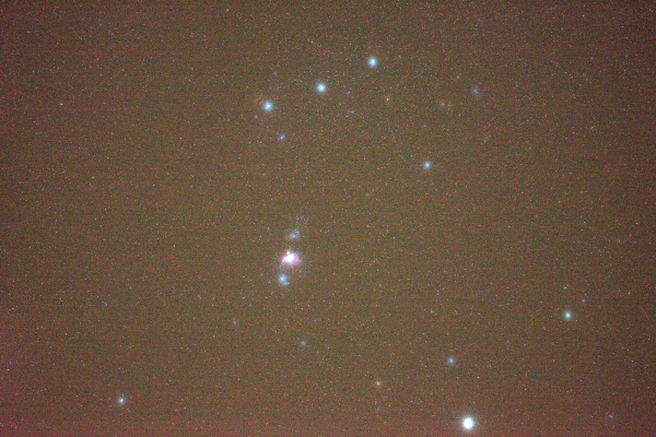 Orion, unprocessed - Astrophotography